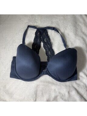 Victoria's Secret Women's Racerback Bra 34DD Lace Back Perfect Shape